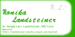 monika landsteiner business card
